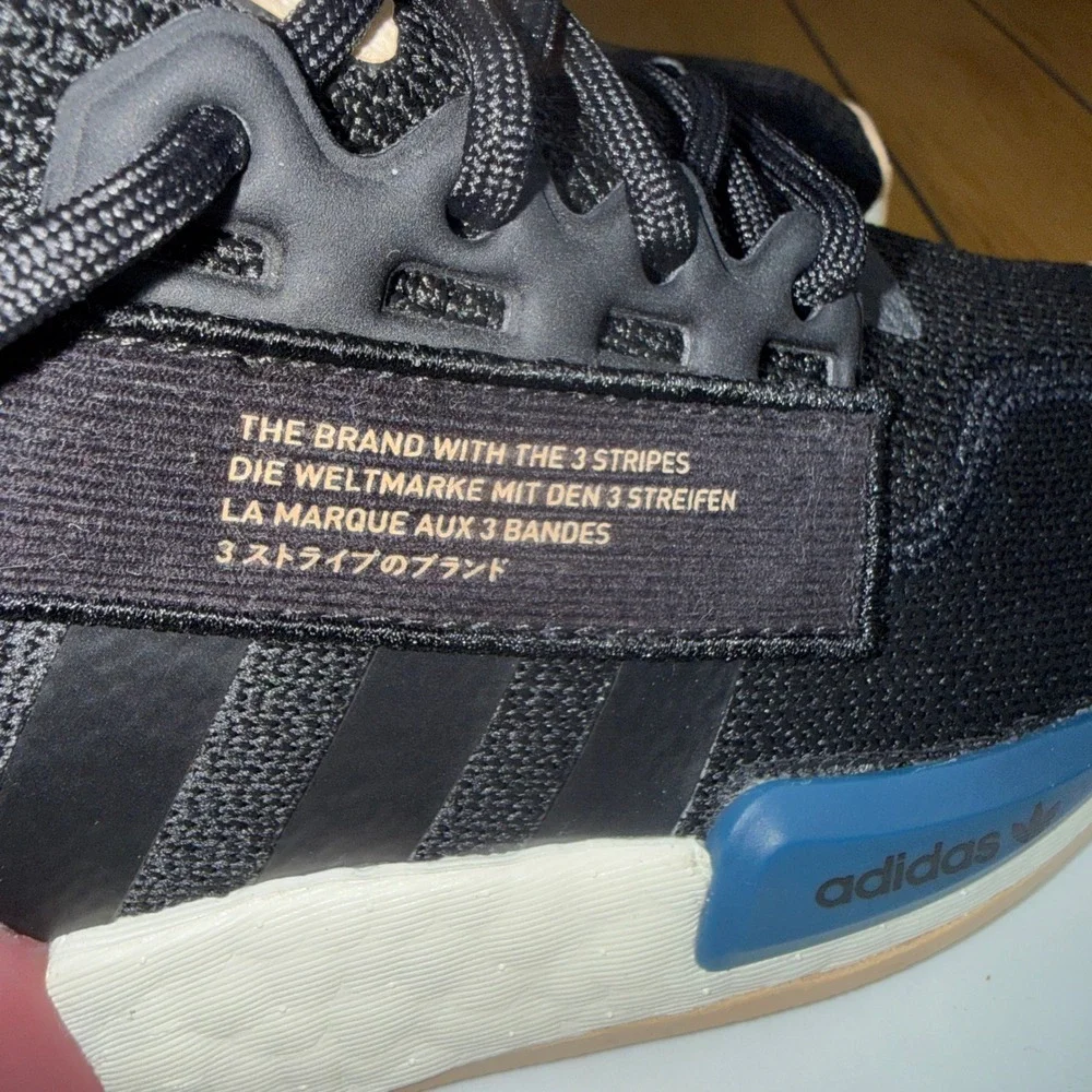 Adidas NMD_V3 Black Blue Burgundy GZ2573 Mens Size 4 Womens 5 Running Shoes